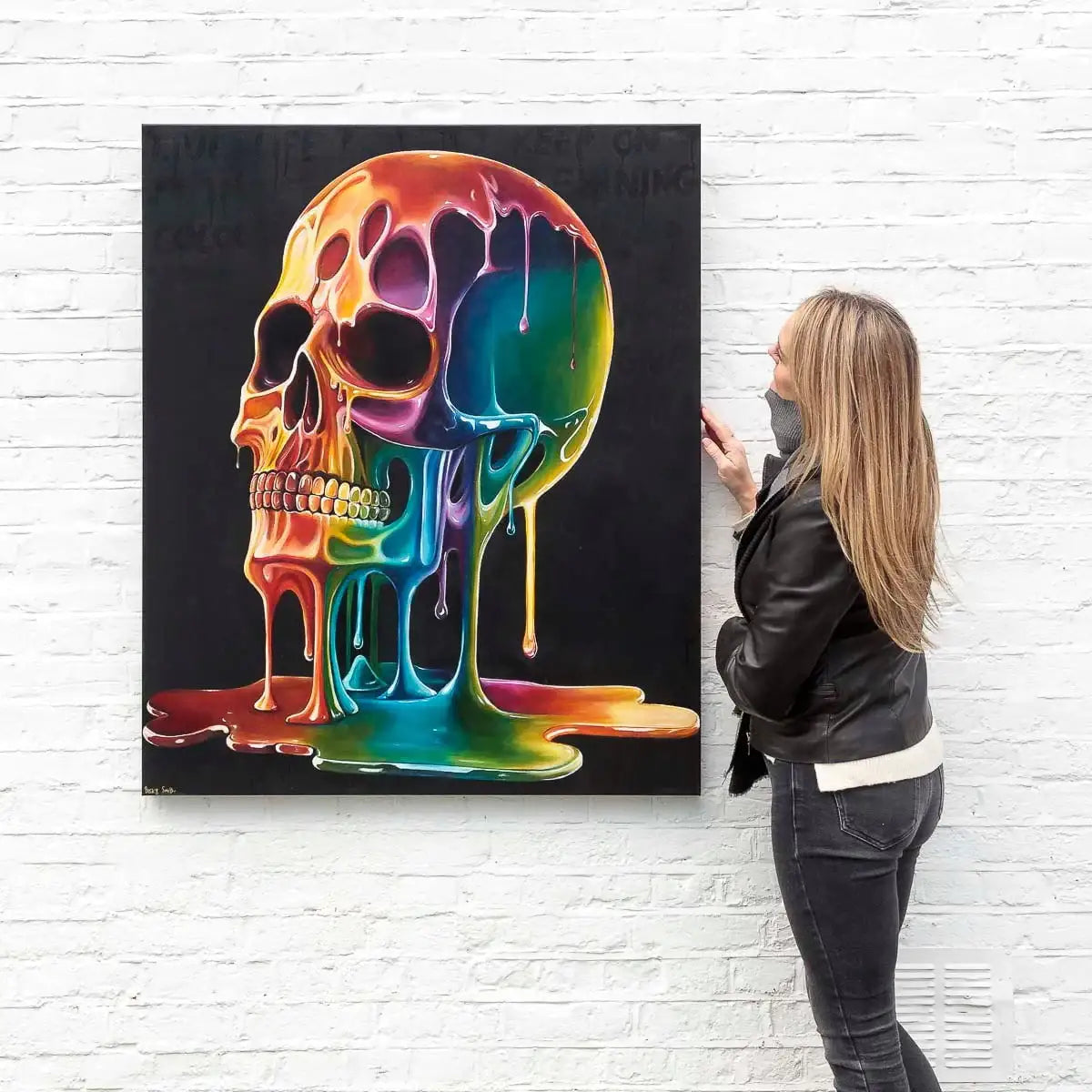 Live Life In Colour - Original - SOLD by artist Becky Smith - Wyecliffe Galleries