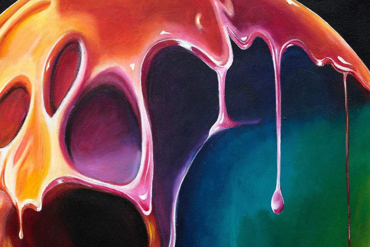 Live Life In Colour - Original - SOLD by artist Becky Smith - Wyecliffe Galleries