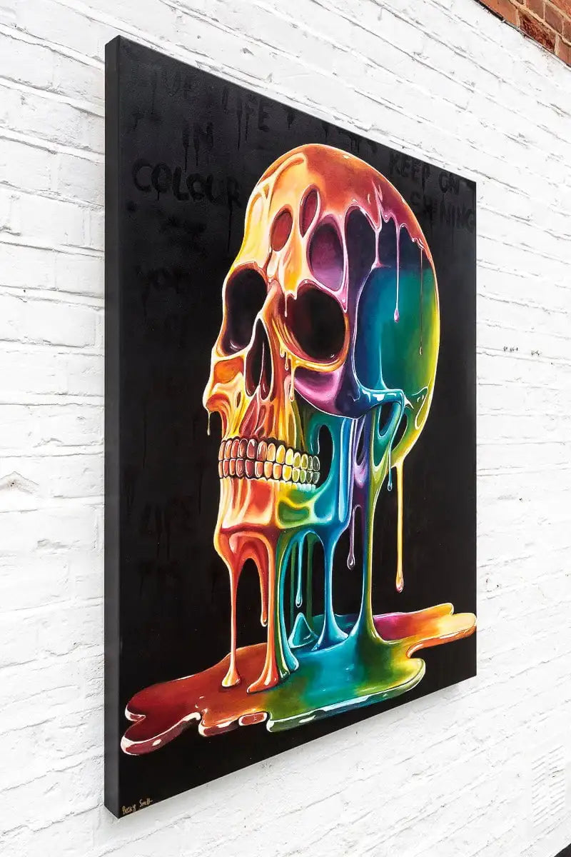 Live Life In Colour - Original - SOLD by artist Becky Smith - Wyecliffe Galleries