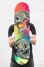 Live Life On The Edge – Original Skate Deck - SOLD by artist Becky Smith - Wyecliffe Galleries