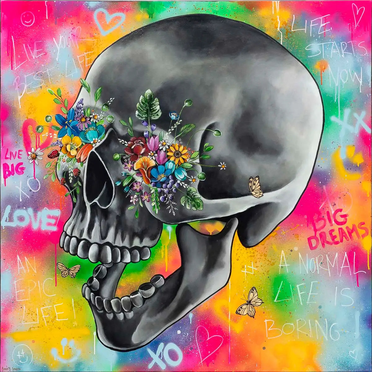 Live Your Best Life - Original - SOLD by artist Becky Smith - Wyecliffe Galleries