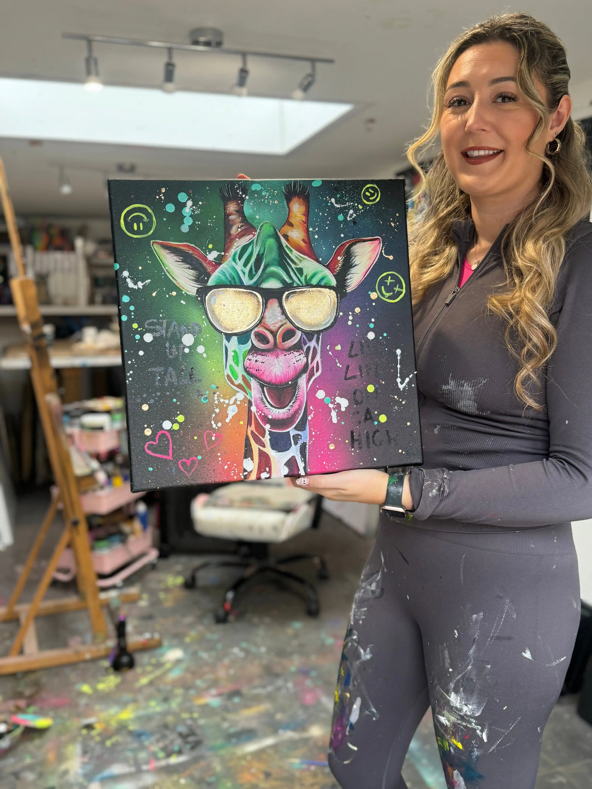 Living Life On A High - Original - SOLD by artist Becky Smith - Wyecliffe Galleries