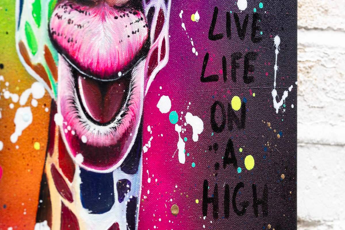 Living Life On A High - Original - SOLD by artist Becky Smith - Wyecliffe Galleries