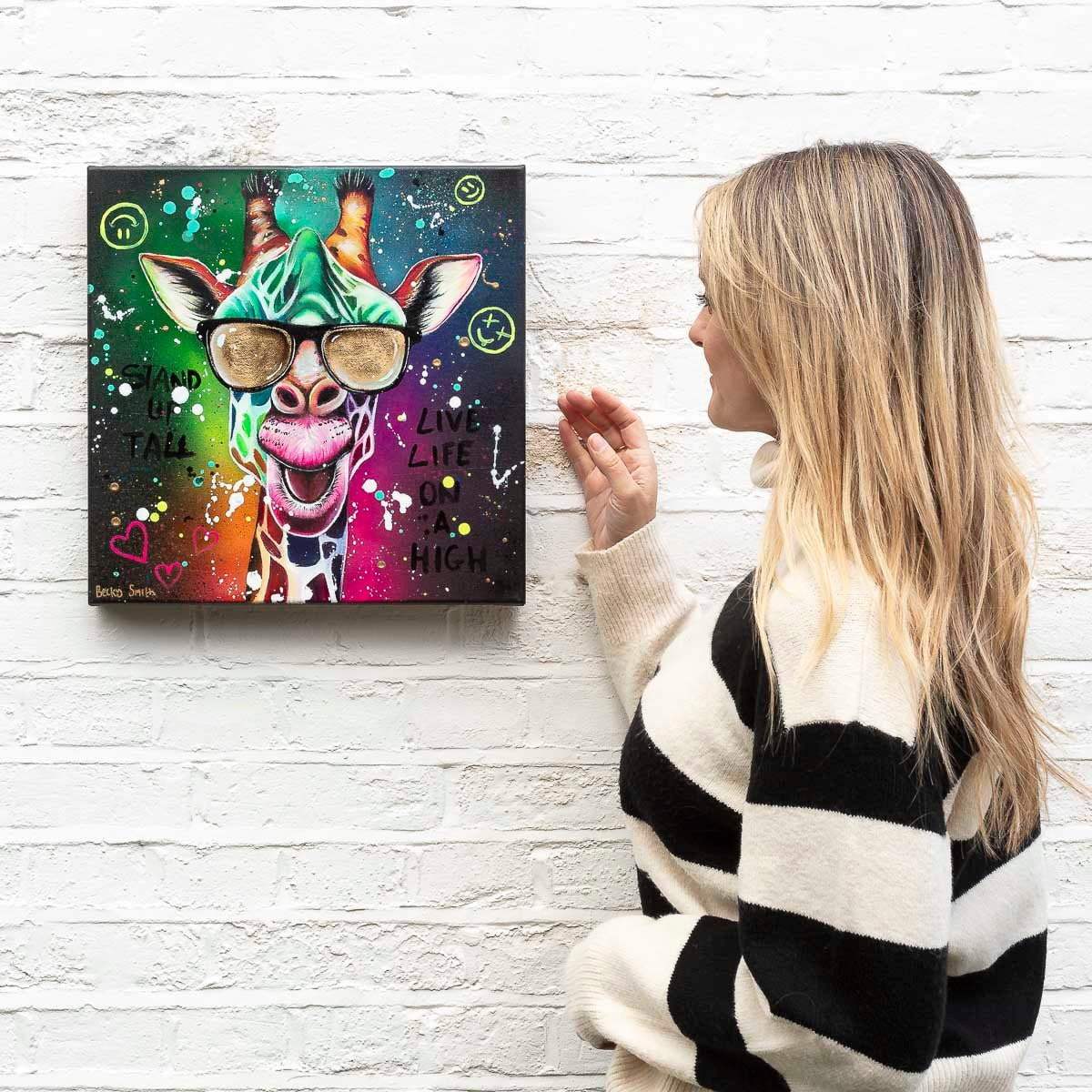 Living Life On A High - Original - SOLD by artist Becky Smith - Wyecliffe Galleries