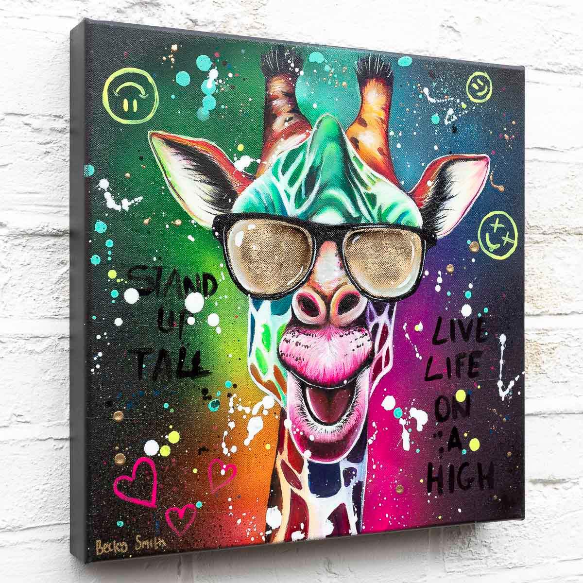 Living Life On A High - Original - SOLD by artist Becky Smith - Wyecliffe Galleries