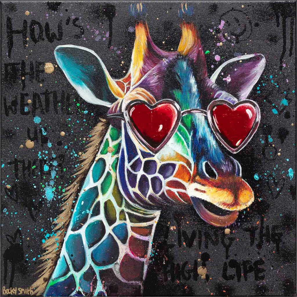 Living The High Life - Original - SOLD by artist Becky Smith - Wyecliffe Galleries