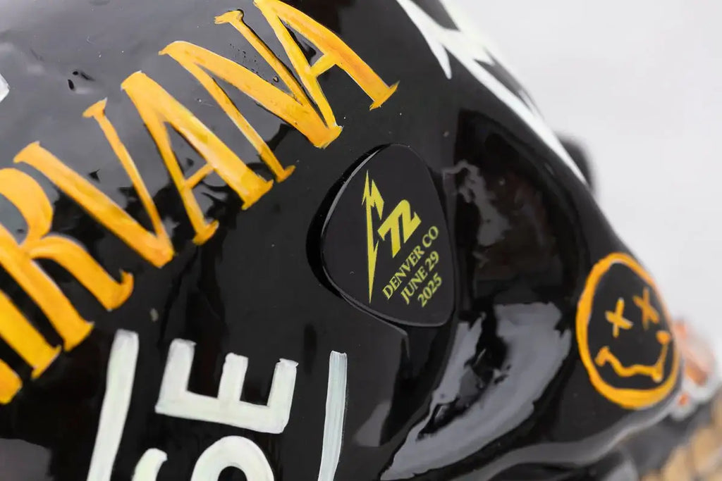 Long Live Rock N Skull - Original Sculpture - SOLD by artist Becky Smith - Wyecliffe Galleries