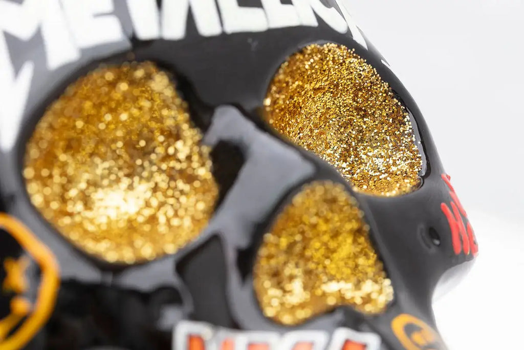 Long Live Rock N Skull - Original Sculpture - SOLD by artist Becky Smith - Wyecliffe Galleries