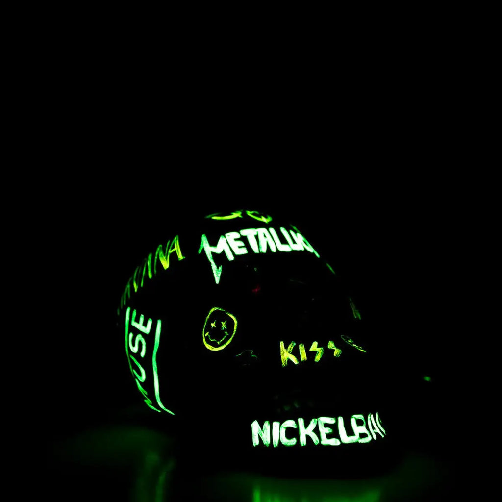 Long Live Rock N Skull - Original Sculpture - SOLD by artist Becky Smith - Wyecliffe Galleries