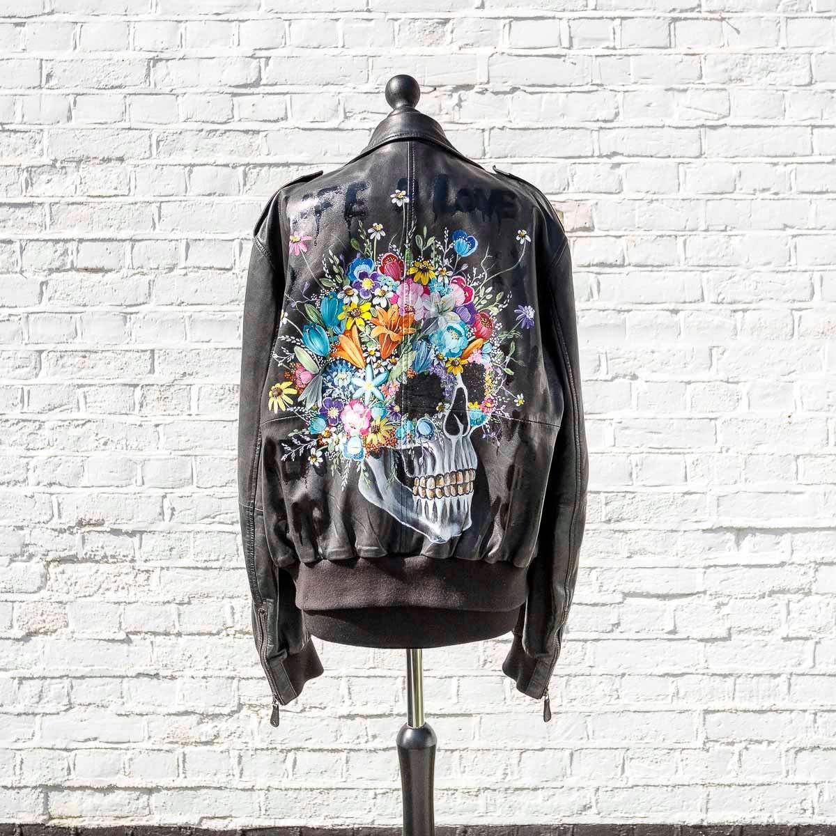 Love And Life - Original Alexander McQueen Jacket - SOLD by artist Becky Smith - Wyecliffe Galleries