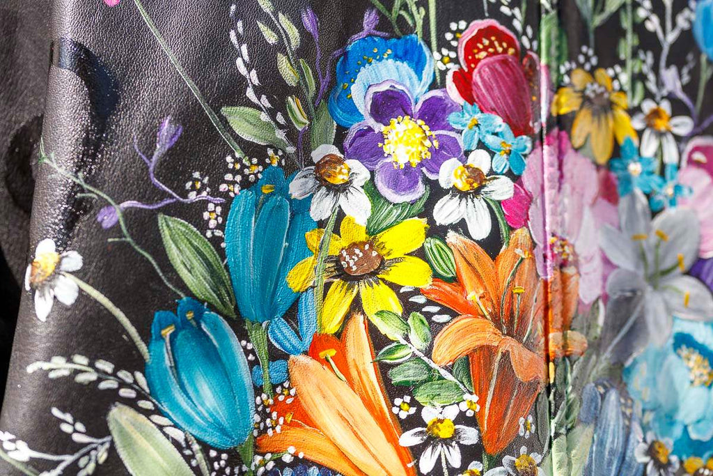 Love And Life - Original Alexander McQueen Jacket - SOLD by artist Becky Smith - Wyecliffe Galleries