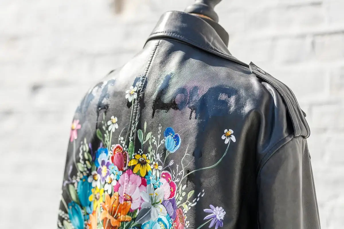 Love And Life - Original Alexander McQueen Jacket - SOLD by artist Becky Smith - Wyecliffe Galleries