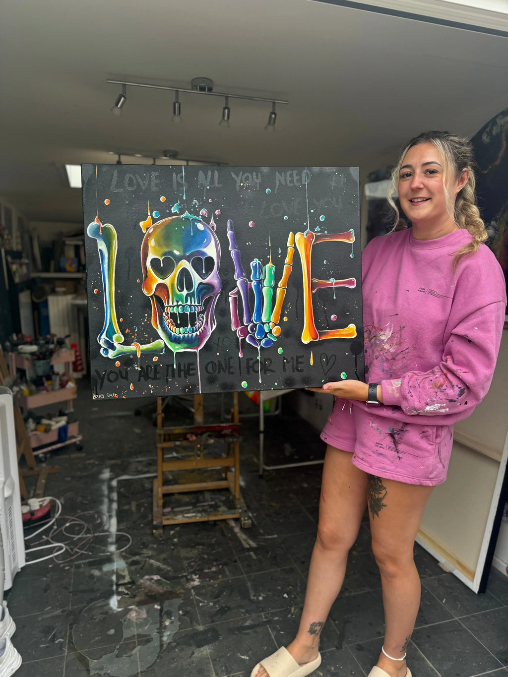 Love Is All You Need - Original by artist Becky Smith - Wyecliffe Galleries