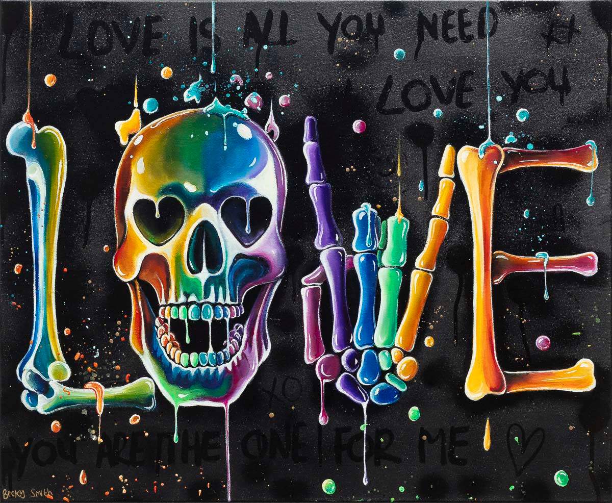 Love Is All You Need - Original by artist Becky Smith - Wyecliffe Galleries