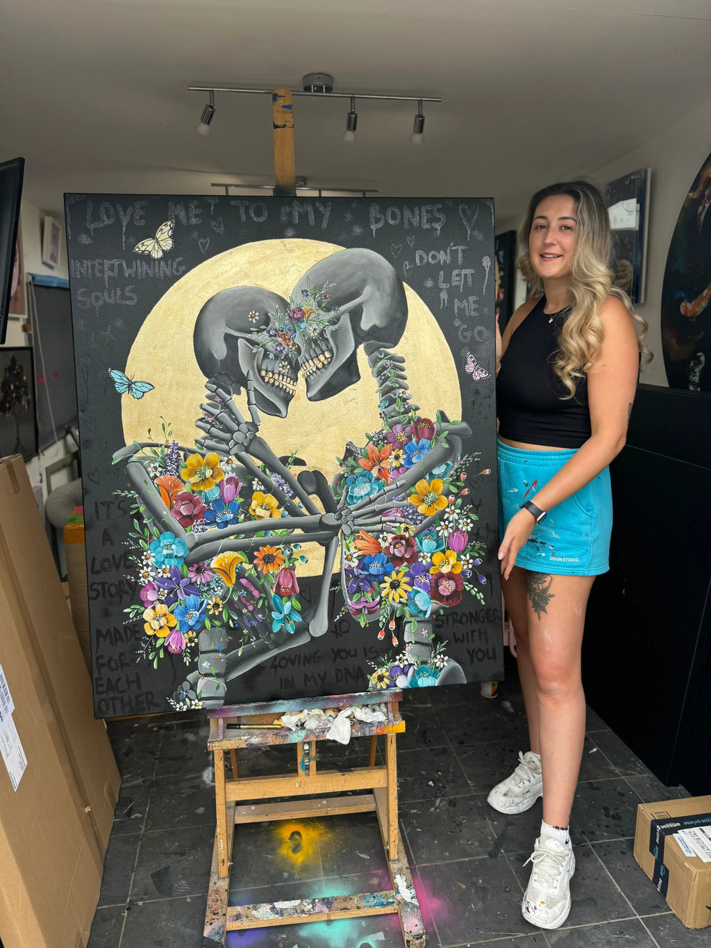 Love Me To My Bones - Original - SOLD by artist Becky Smith - Wyecliffe Galleries