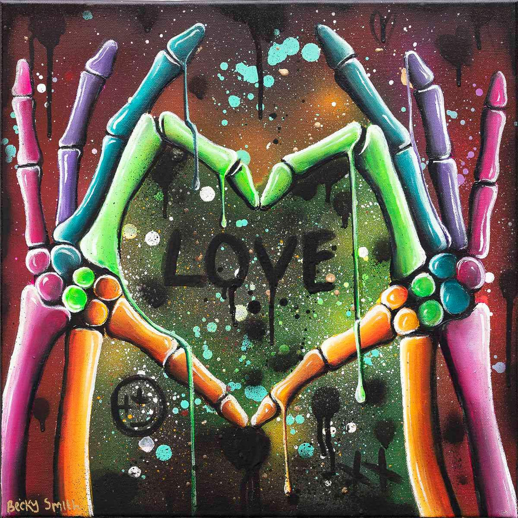 LOVE - Original - SOLD by artist Becky Smith - Wyecliffe Galleries