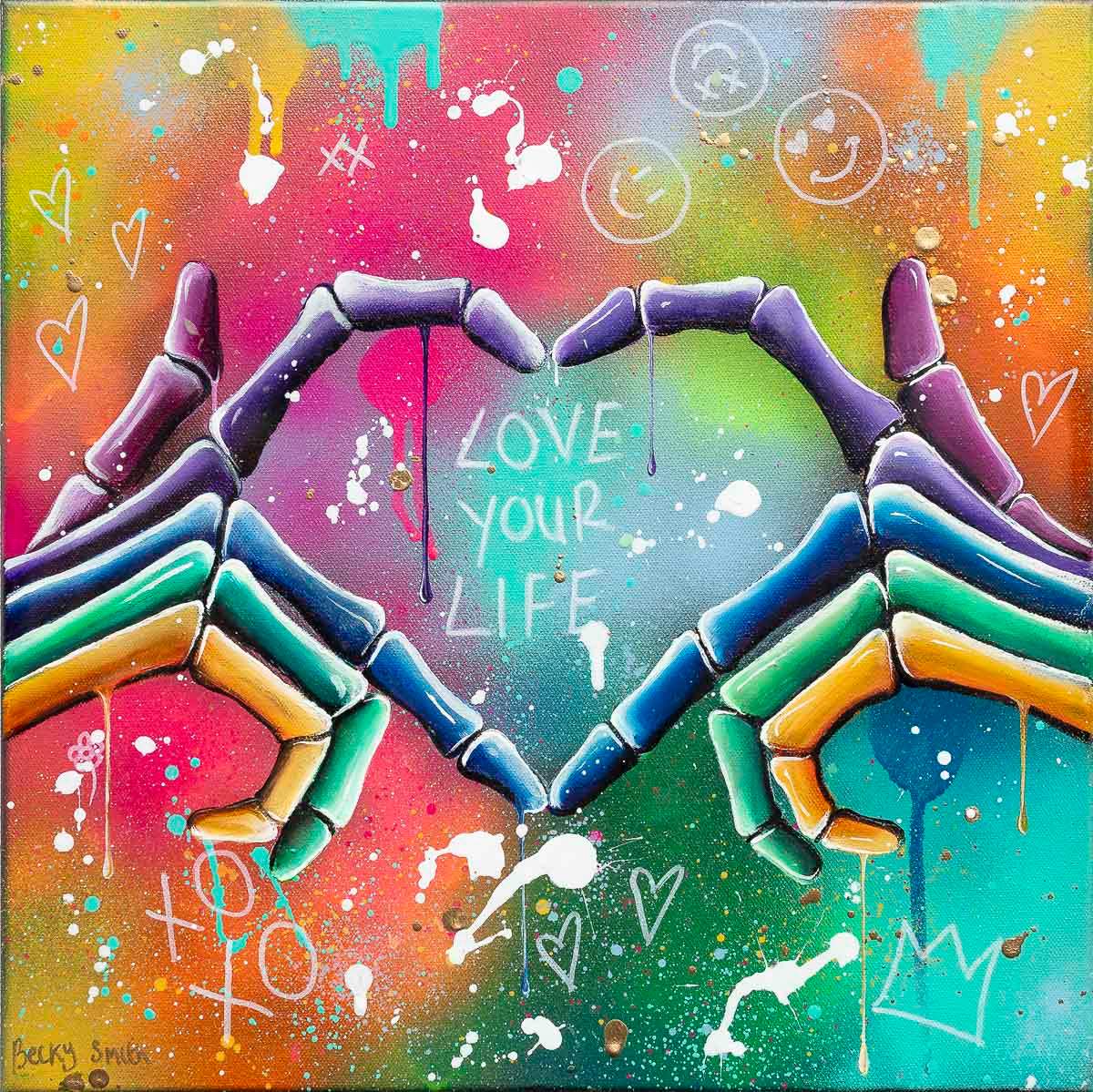 Love Your Life - Original - SOLD by artist Becky Smith - Wyecliffe Galleries