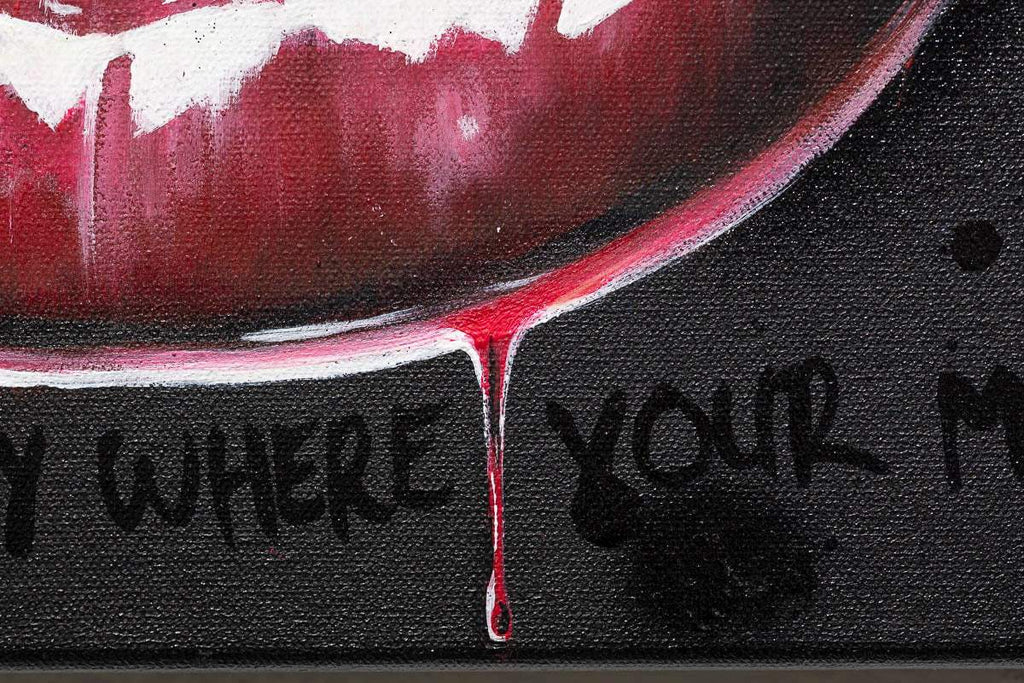 Money Talks - Original - SOLD by artist Becky Smith - Wyecliffe Galleries