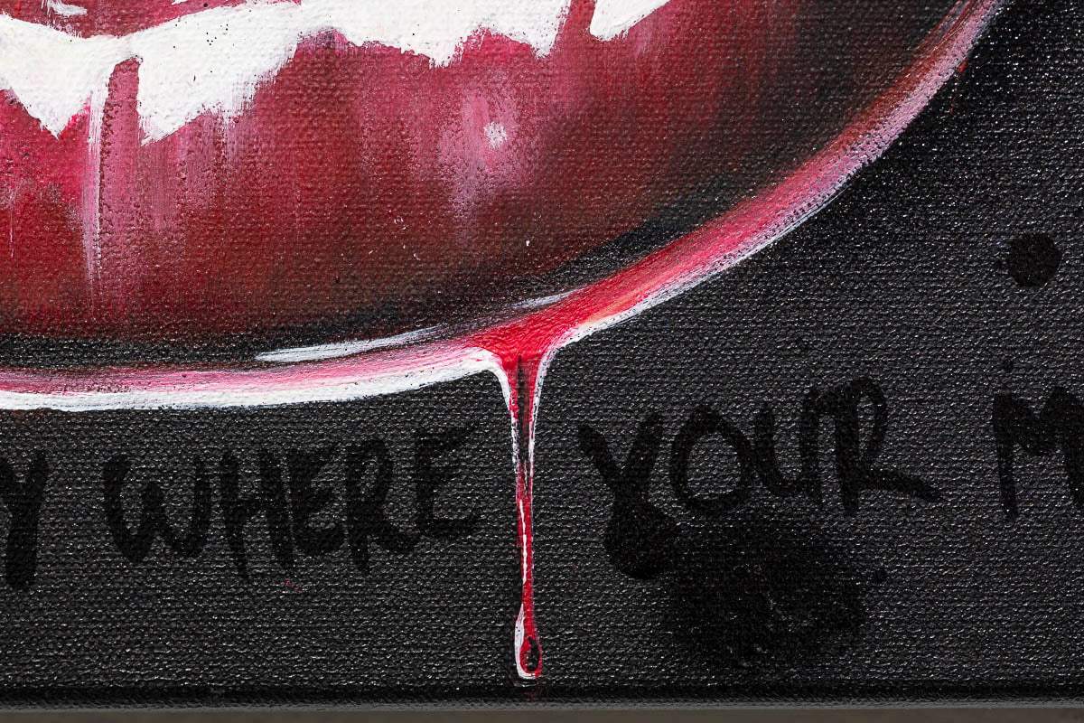 Money Talks - Original - SOLD by artist Becky Smith - Wyecliffe Galleries