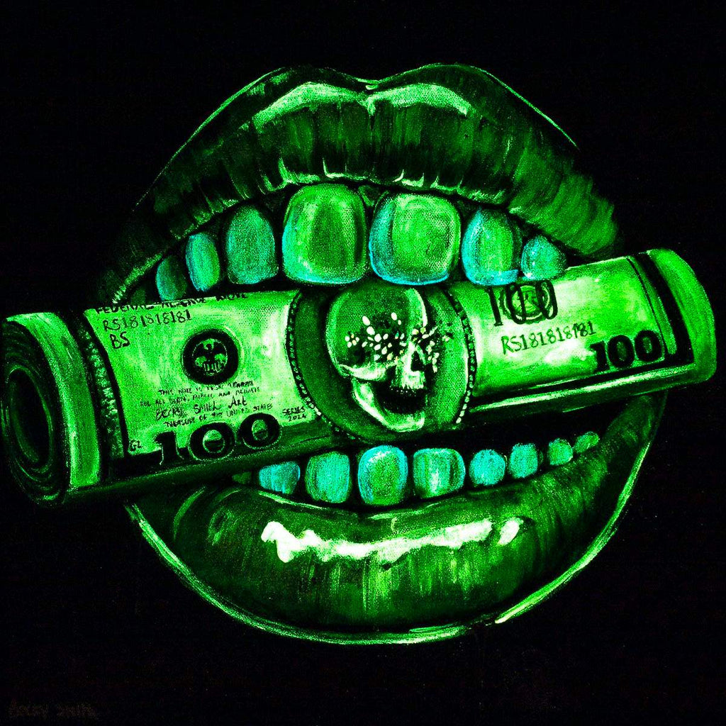 Money Talks - Original - SOLD by artist Becky Smith - Wyecliffe Galleries