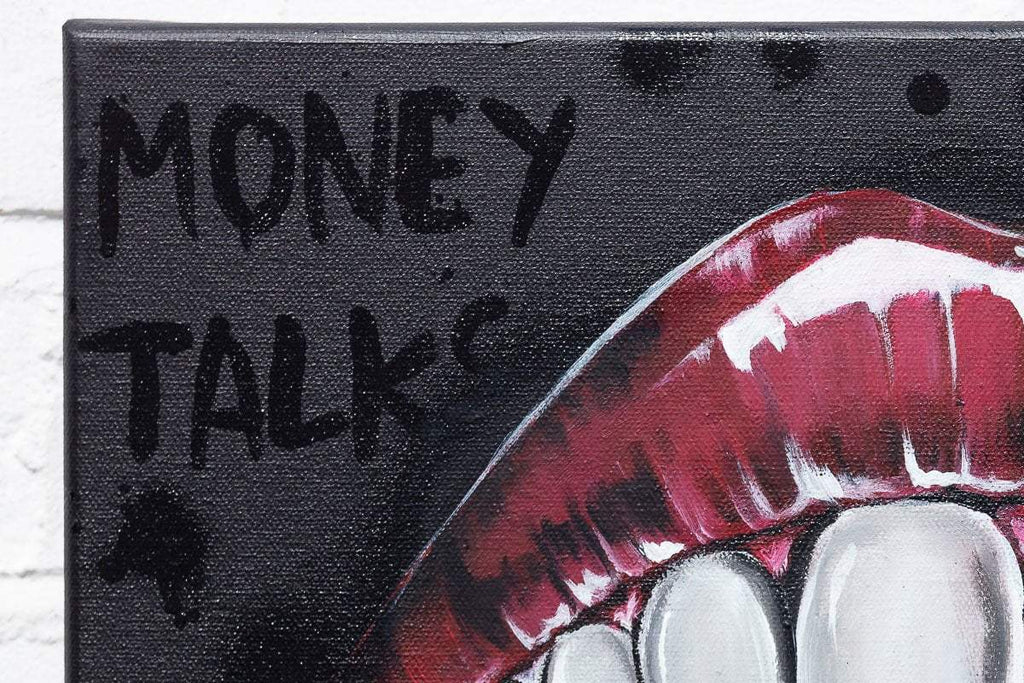 Money Talks - Original - SOLD by artist Becky Smith - Wyecliffe Galleries