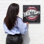 Money Talks - Original - SOLD by artist Becky Smith - Wyecliffe Galleries