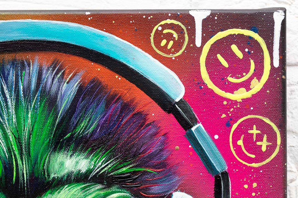 Monkey Business - Original - SOLD by artist Becky Smith - Wyecliffe Galleries