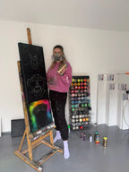 Monkey Hear No Evil, See No Evil, Speak No Evil Triptych - Original - SOLD by artist Becky Smith - Wyecliffe Galleries