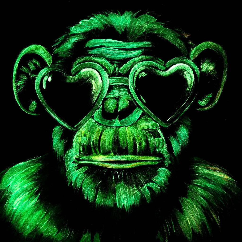 Monkey Hear No Evil, See No Evil, Speak No Evil Triptych - Original - SOLD by artist Becky Smith - Wyecliffe Galleries