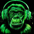 Monkey Hear No Evil, See No Evil, Speak No Evil Triptych - Original - SOLD by artist Becky Smith - Wyecliffe Galleries