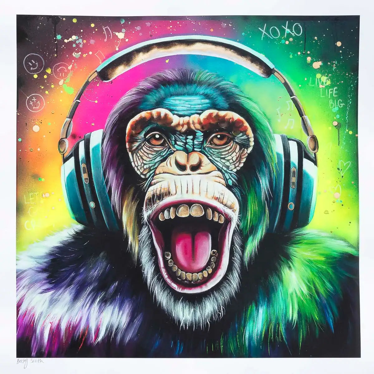 Monkey Madness - Artist Proof by artist Becky Smith - Wyecliffe Galleries