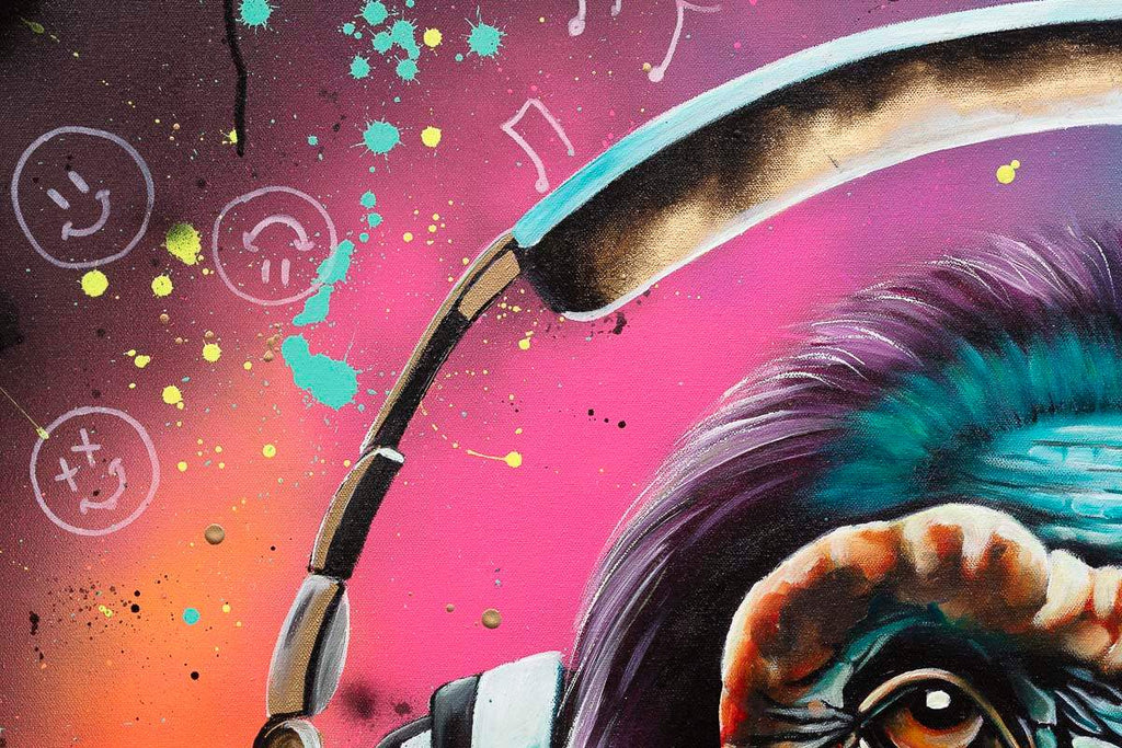 Monkey Madness - Original by artist Becky Smith - Wyecliffe Galleries