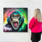 Monkey Madness - Original by artist Becky Smith - Wyecliffe Galleries