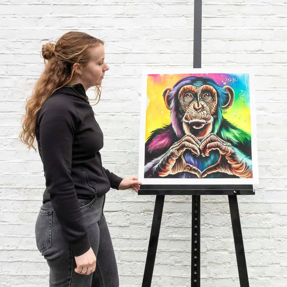 Monkey Madness Triptych - Artist Proof Matching SET by artist Becky Smith - Wyecliffe Galleries