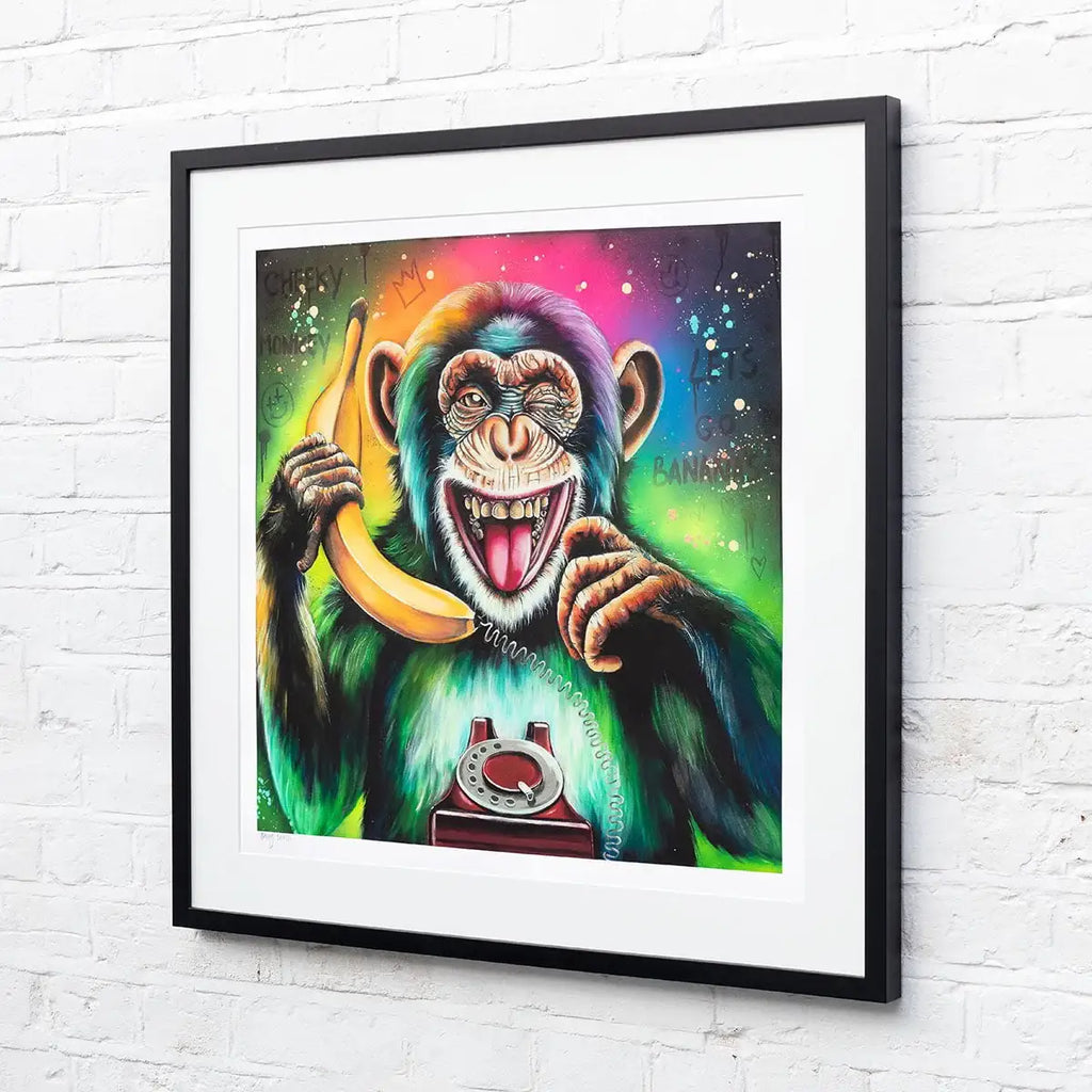Monkey Madness Triptych - Artist Proof Matching SET by artist Becky Smith - Wyecliffe Galleries