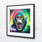Monkey Madness Triptych - Artist Proof Matching SET by artist Becky Smith - Wyecliffe Galleries