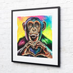 Monkey Madness Triptych - Artist Proof Matching SET by artist Becky Smith - Wyecliffe Galleries