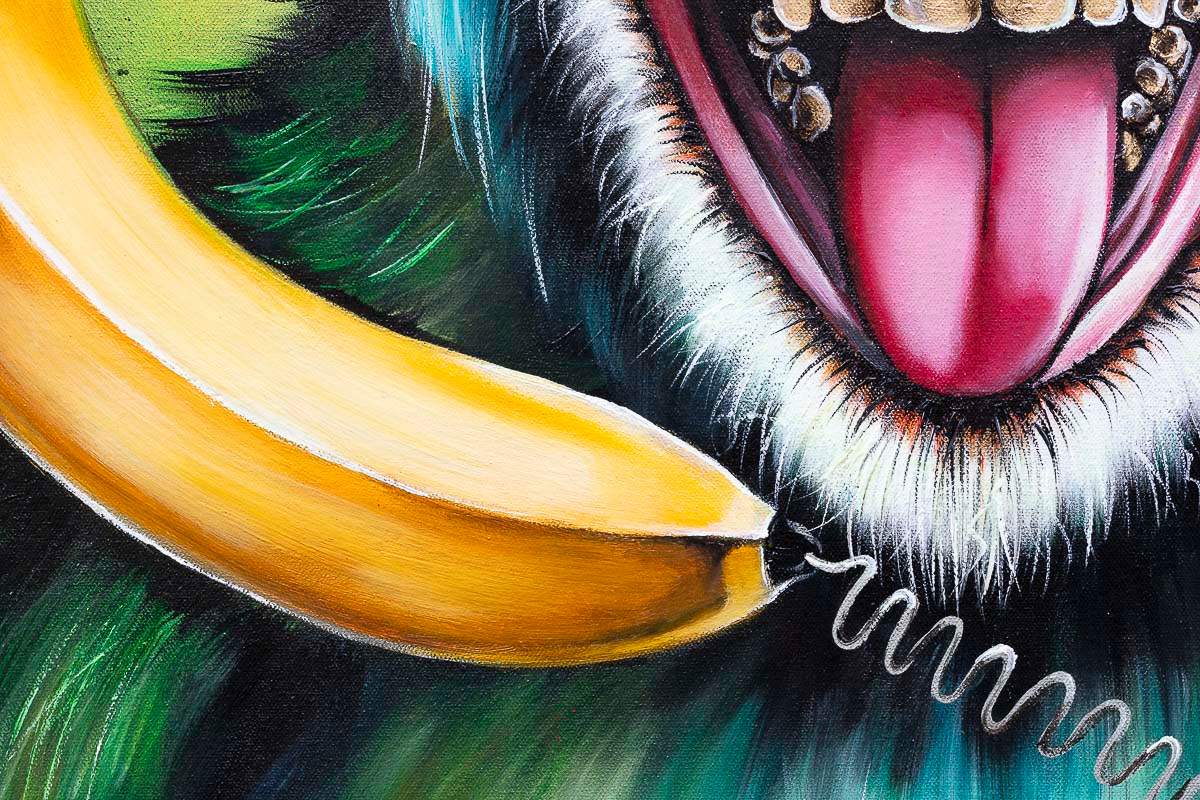 Monkey Madness Triptych - Deluxe Edition Matching SET by artist Becky Smith - Wyecliffe Galleries