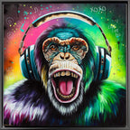 Monkey Madness Triptych - Deluxe Edition Matching SET by artist Becky Smith - Wyecliffe Galleries