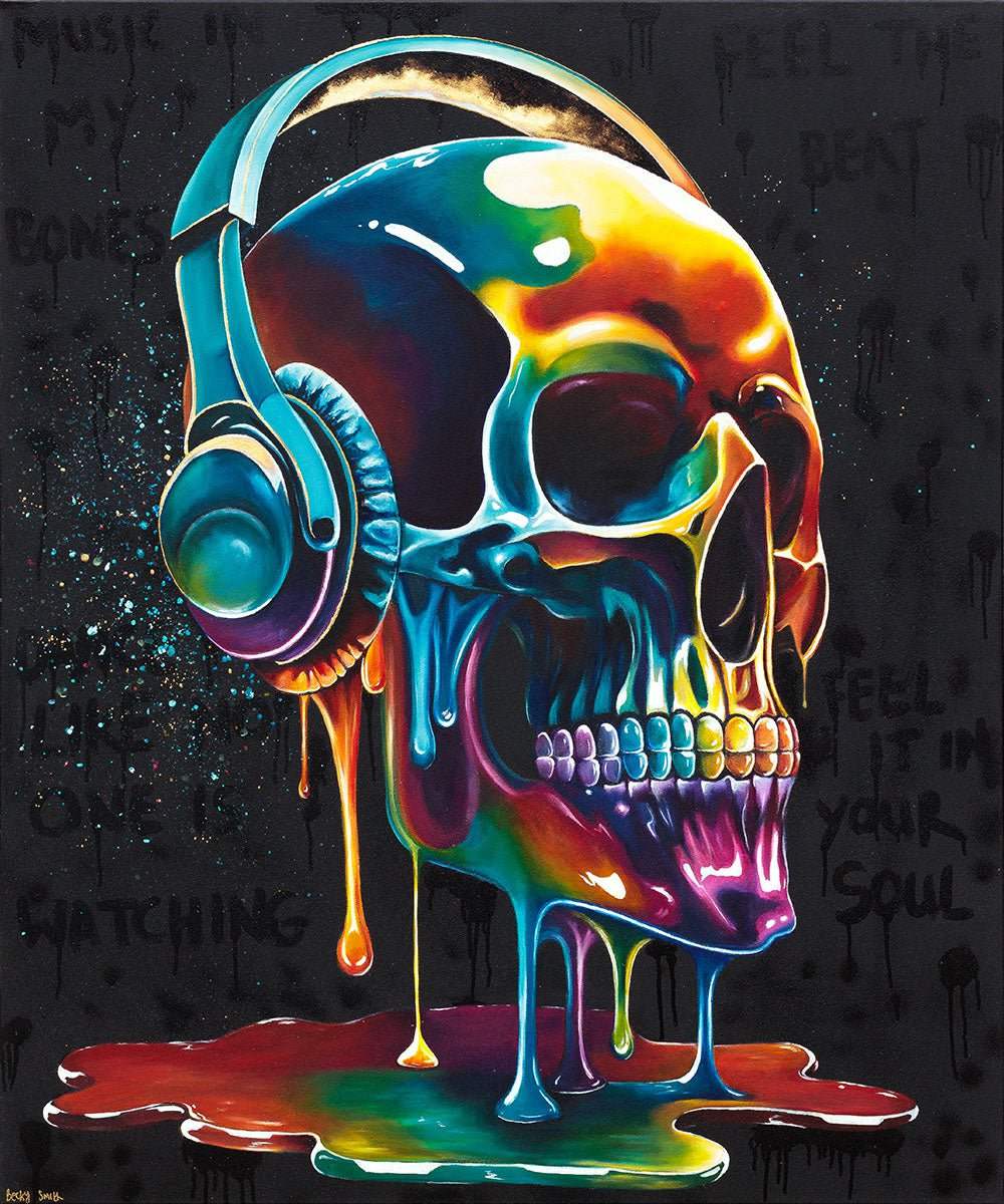 Music In My Bones - Original - SOLD by artist Becky Smith - Wyecliffe Galleries