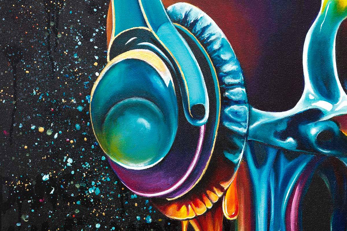 Music In My Bones - Original - SOLD by artist Becky Smith - Wyecliffe Galleries