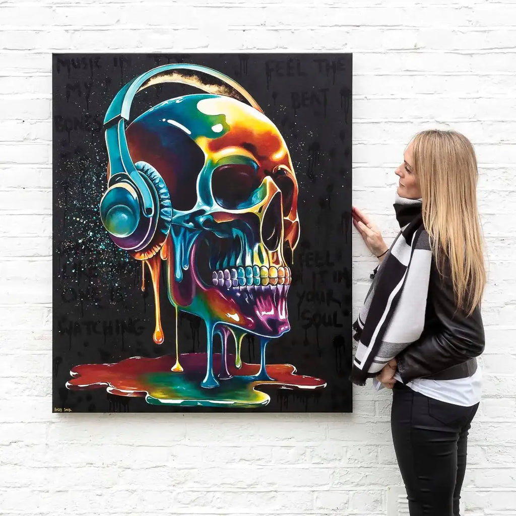 Music In My Bones - Original - SOLD by artist Becky Smith - Wyecliffe Galleries