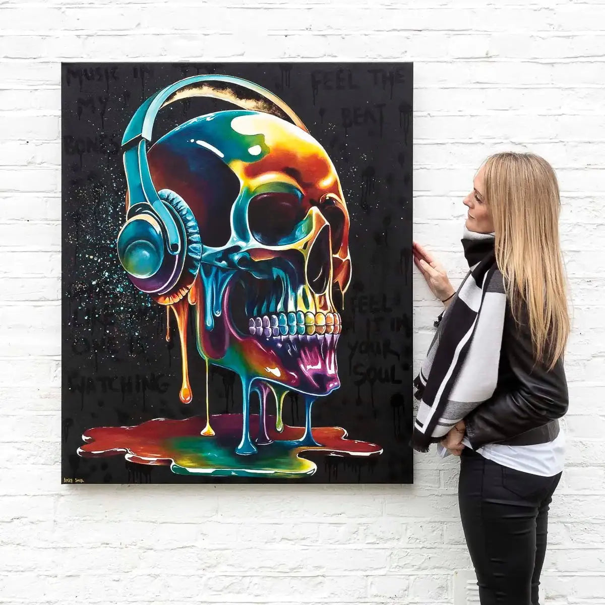 Music In My Bones - Original - SOLD by artist Becky Smith - Wyecliffe Galleries
