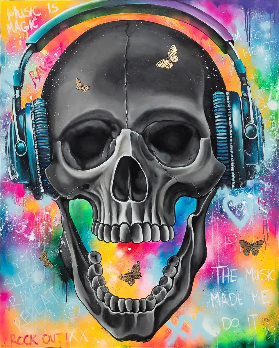 Music Is Magic - Original - SOLD by artist Becky Smith - Wyecliffe Galleries