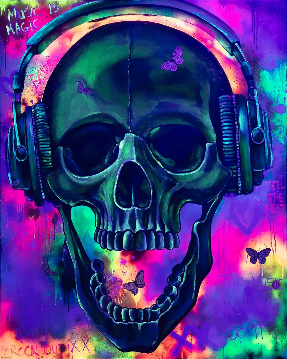 Music Is Magic - Original - SOLD by artist Becky Smith - Wyecliffe Galleries