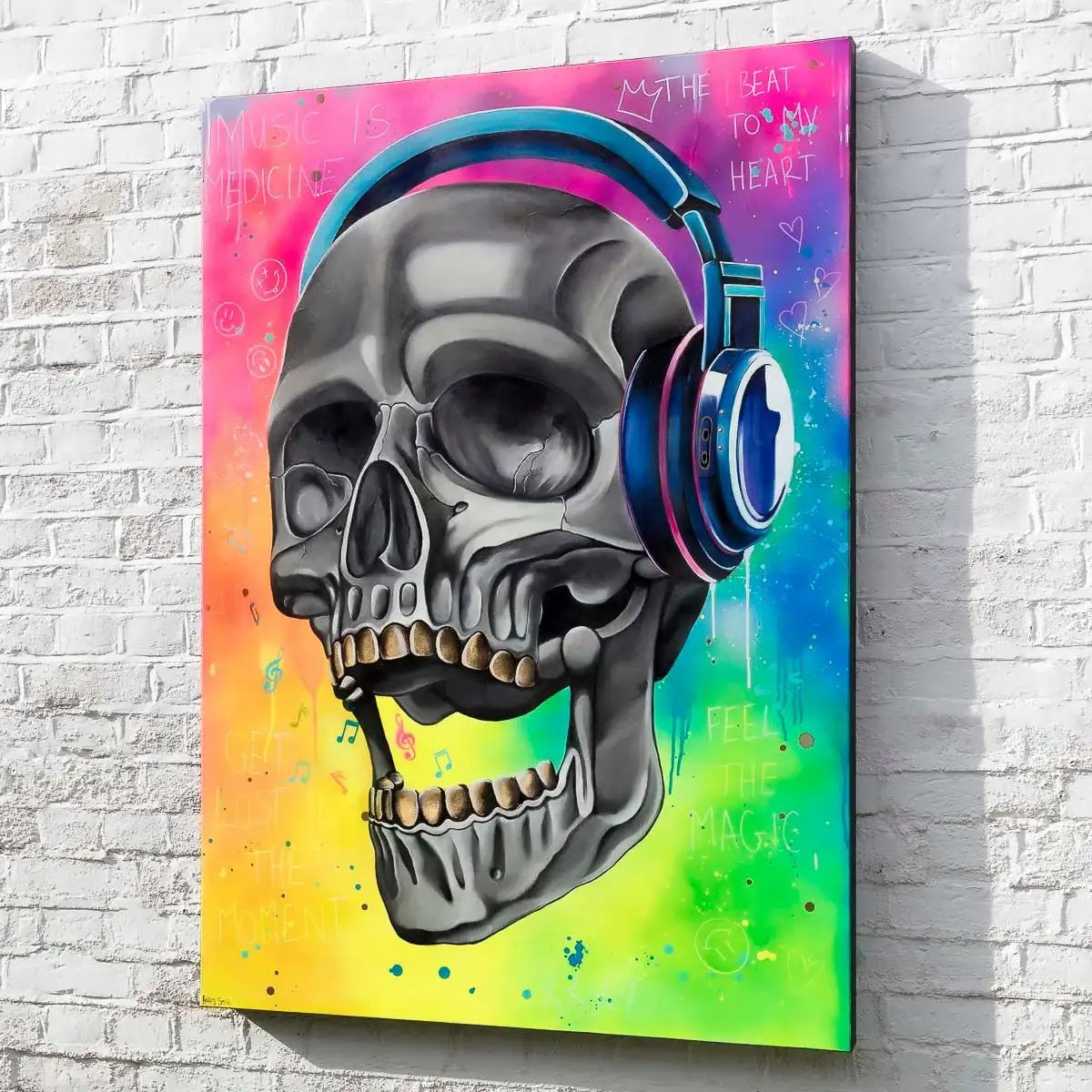 Music Is Medicine - Original by artist Becky Smith - Wyecliffe Galleries