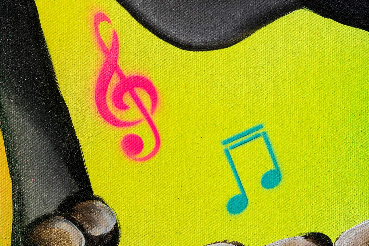 Music Is Medicine - Original by artist Becky Smith - Wyecliffe Galleries