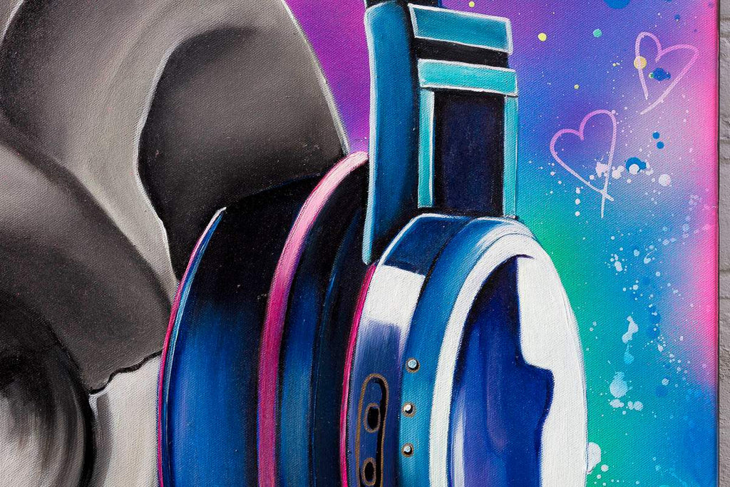 Music Is Medicine - Original by artist Becky Smith - Wyecliffe Galleries