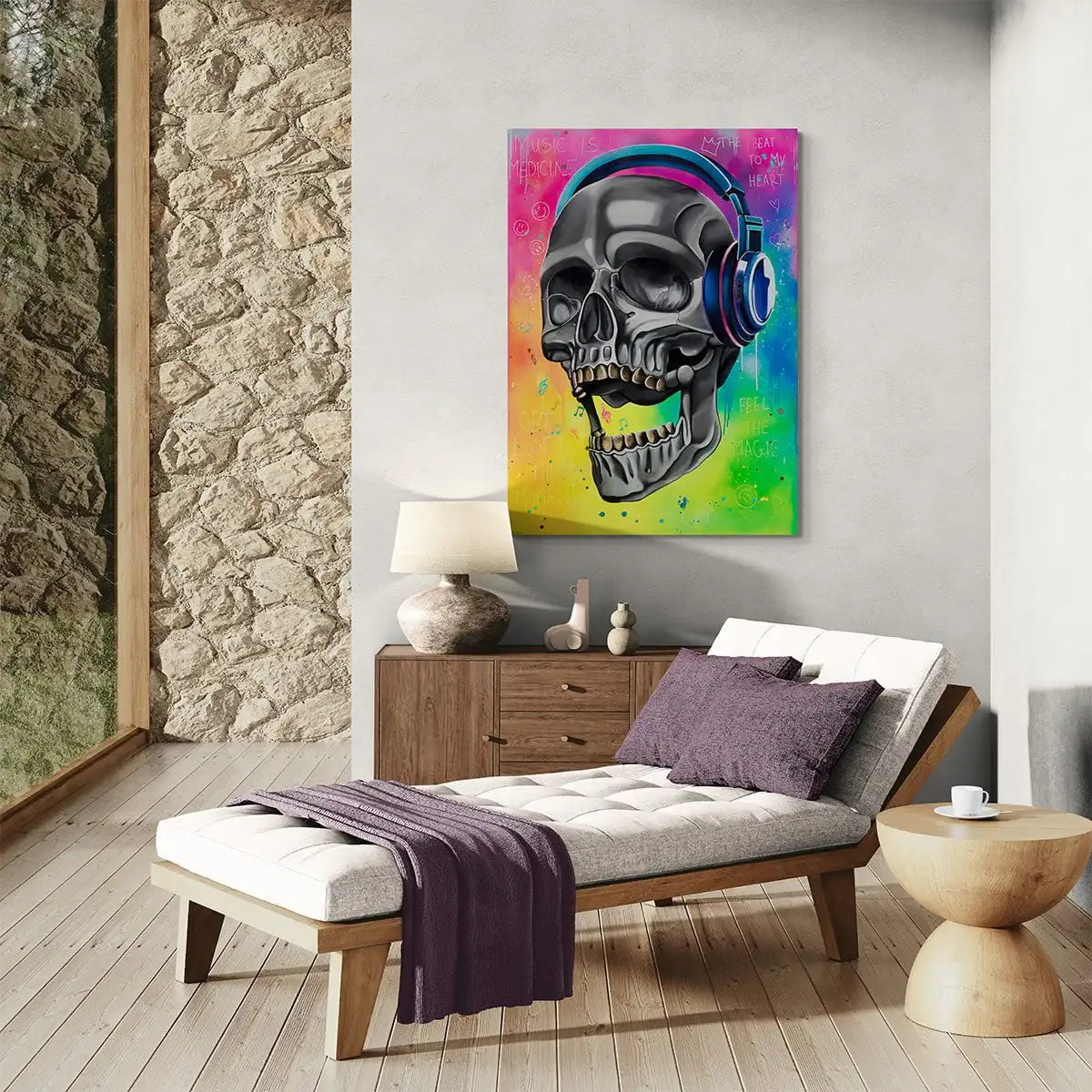Music Is Medicine - Original by artist Becky Smith - Wyecliffe Galleries