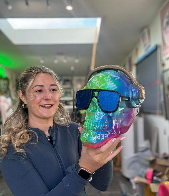 Music Makes Me Lose Control - Original - SOLD by artist Becky Smith - Wyecliffe Galleries